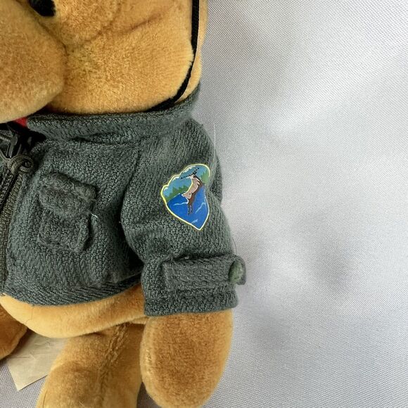 Disneyland Resort Walt Disney Winnie The Pooh Ranger Pooh Beanie Plush 8" - Picture 2 of 4